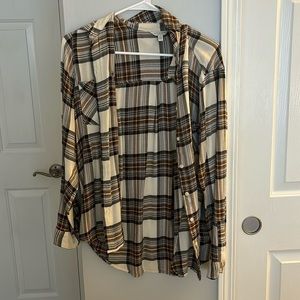 flannel button up